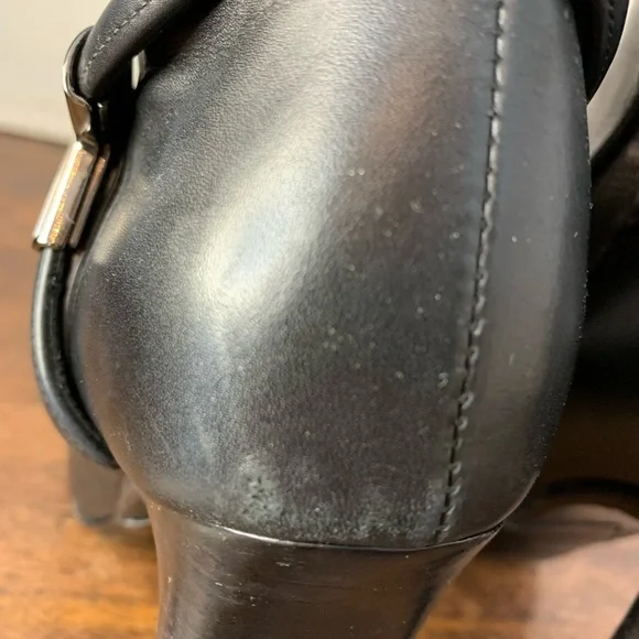 Tom Ford Black Leather ‘T’ Boots Size 36 - Picture 6 of 10